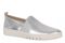 Vionic Cambria Womens Slip On Loafers - Silver - Angle main