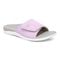 Vionic Kiwi - Unisex Motion Control Orthotic Slide Sandal - Orchid Purple - 1 profile view