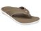 Spenco Yumi Men's Orthotic Flip Flops - Walnut - Profile main