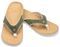 Spenco Yumi Men's Orthotic Flip Flops - Dark Olive