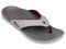 Spenco Yumi Men's Orthotic Flip Flops - Grey / Maroon