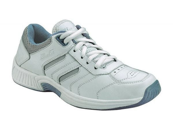 OrthoFeet Whitney Women's Sneakers - White - Angle Main