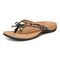 Vionic Bella - Women's Orthotic Thong Sandals - Black Tropical - Left angle