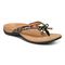 Vionic Bella - Women's Orthotic Thong Sandals - Black Tropical - Angle main