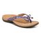 Vionic Bella - Women's Orthotic Thong Sandals - Royal Blue Tropical - Angle main