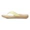 Vionic Tide II - Women's Leather Orthotic Sandals - Orthaheel - Pale Lime - Left Side