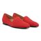 Vionic Willa Womens Sleek Leather Casual Slip On Moc - Red Suede - Pair