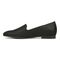 Vionic Willa Womens Sleek Leather Casual Slip On Moc - Black Shimmer Txtl - Left Side