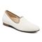 Vionic Willa Womens Sleek Leather Casual Walker - Cream Knit - Angle main