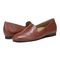 Vionic Willa Womens Sleek Leather Casual Slip On Moc - Brown Crinkle Nappa - pair left angle