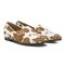 Vionic Willa Womens Sleek Leather Casual Walker - Brown Cow Print - Pair