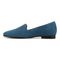 Vionic Willa Womens Sleek Leather Casual Slip On Moc - Dark Teal Suede - Left Side