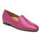 Vionic Willa Womens Sleek Leather Casual Walker - Berry Crinkle Nappa - Angle main