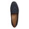 Vionic Willa Womens Sleek Leather Casual Slip On Moc - Dark Blue Met Snake - Top