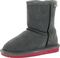 Bearpaw Emma Toddler - Short Sheepskin Boots - 608T - Charcoal/Pomberry