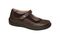 Drew Rose - Women's Mary Jane Velcro Strap Shoe - Brown Combo