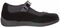 Drew Rose - Women's Mary Jane Velcro Strap Shoe - Black/Velvet/Patent