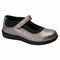 Drew Rose - Women's Mary Jane Velcro Strap Shoe - Pewter