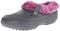 Crocs Blitzen II - Fuzz Lined Clogs for Men/Women - Charcoal/Wild Orchid