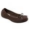 Softwalk Narina - Women's Comfort Ballet Flat - Dk Brown Sue - main