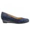 Trotters Lauren - Women's Dress Wedge - Navy - outside