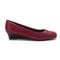 Trotters Lauren - Women's Dress Wedge - Dk Red Sd Pt