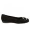 Trotters Sizzle Signature - Women's Flat - Black Suede - outside