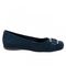 Trotters Sizzle Signature - Women's Flat - Dk Blue Sued - outside