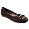 Trotters Sizzle Signature - Women's Flat - Dk Brown Sde - main