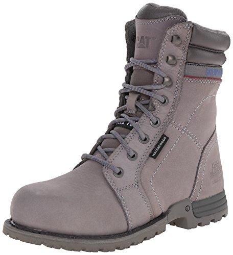 Caterpillar Echo Waterproof Steel Toe Tall Work Boot Womens Frost Grey - Frost Grey