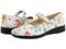 Arcopedico Scala Women's Mary Janes 7151 - White Flowers