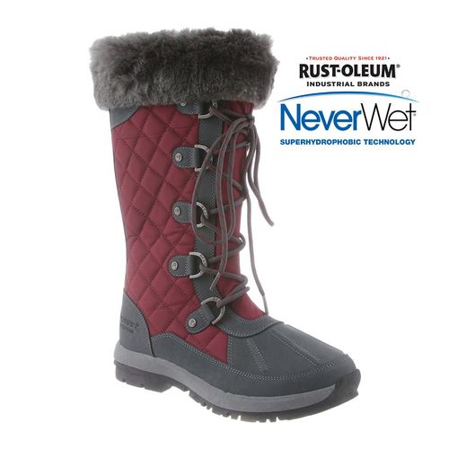 Bearpaw Quinevere - Women's Waterproof Winter Boot - 1931W Charcoal/Bordeaux