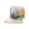 Bearpaw Boo Youth - Kid's Fuzzy Boots  952 - Rainbow - Side View