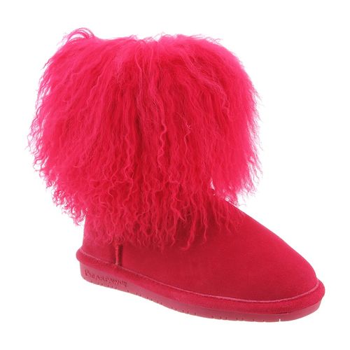 Bearpaw Boo Youth - Kid's Fuzzy Boots - 1854Y Electric/Pink