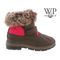 Bearpaw Amanda - Kid's Waterproof Boots - Girls Youth Sizes - 1949Y Chocolate/fuschia alt1 zoom