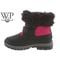 Bearpaw Amanda - Kid's Waterproof Boots - Girls Youth Sizes - 1949Y Black/fuschia alt2 zoom