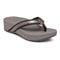 Vionic Pacific High Tide  - Women's Platform Sandal - Gunmetal Metallic Foil