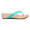 Vionic Pacific High Tide  - Women's Platform Sandal - Ocean Metallic - 4 right view