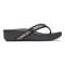 Vionic Pacific High Tide  - Women's Platform Sandal - Black Chevron