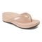 Vionic Pacific High Tide  - Women's Platform Sandal - Rose Gold Metallic - 1 main view