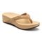 Vionic Pacific High Tide  - Women's Platform Sandal - Gold Cork