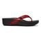 Vionic Pacific High Tide  - Women's Platform Sandal - Red Leopard - 4 right view