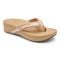 Vionic Pacific High Tide  - Women's Platform Sandal - Dusty Pink Chevron