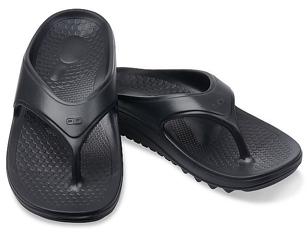 Spenco Fusion 2 - Men's Orthotic Recovery Sandal - Black - Pair