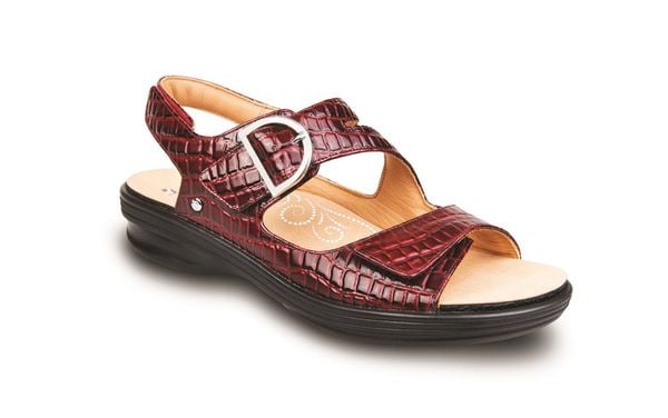 Revere Barcelona - Women's Sandals with Removable Insoles - Red Croc