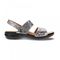 Revere Como Back Strap Sandal - Women's - Silver Safari - Side