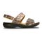 Revere Como - Women's Adjustable Sandal - Como Bronze Snake Side