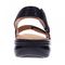 Revere Como Back Strap Sandal - Women's - Black Lizard - Rear