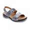 Revere Como Back Strap Leather Sandalsl - Women's - Silver Safari - Angle