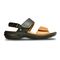 Revere Como - Women's Adjustable Sandal - Como Black Tan Side